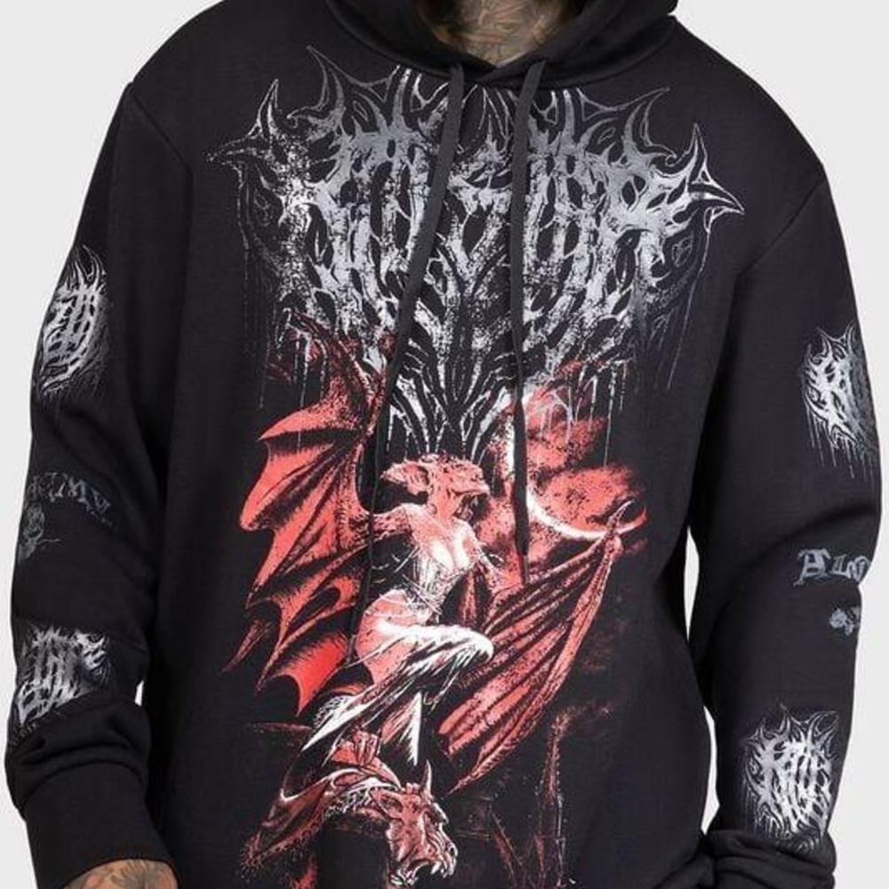 killstar cusps of bathory hoodie sweater black alternative